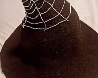 Witchy spiderweb hat