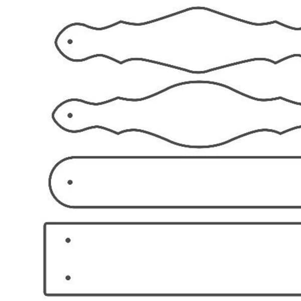 Leather Bracelet Template (Pack of 4)