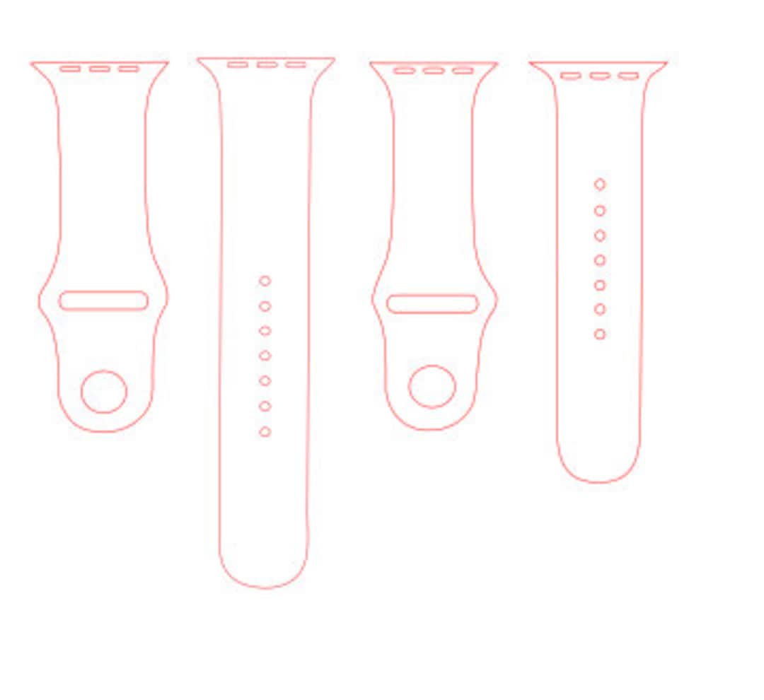 Apple Watchband Template - Etsy