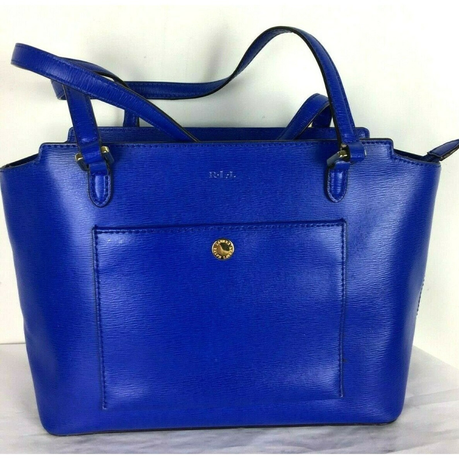 Lauren Ralph Lauren R.L.L. Bright Blue Saffiano Leather | Etsy