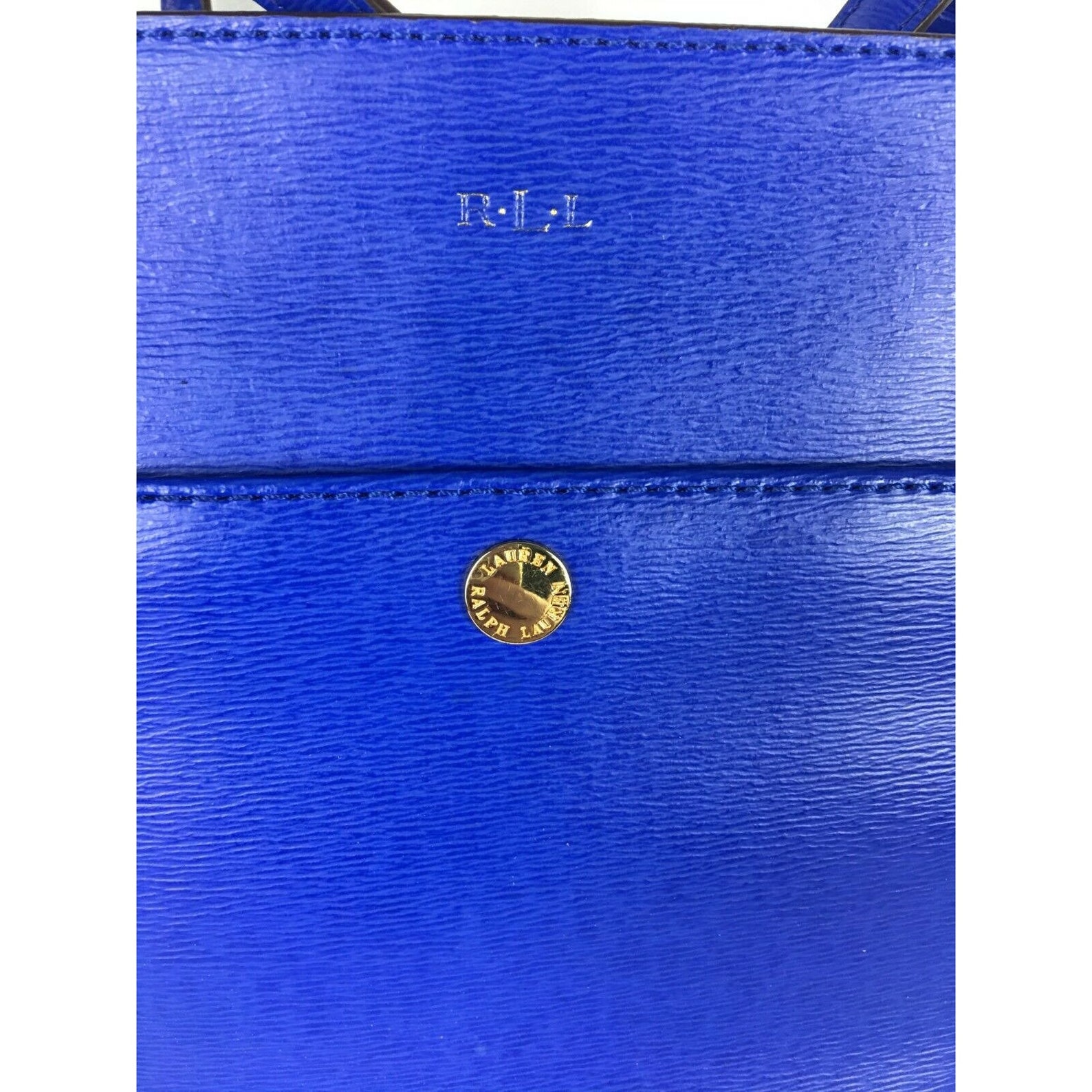 Lauren Ralph Lauren R.L.L. Bright Blue Saffiano Leather | Etsy