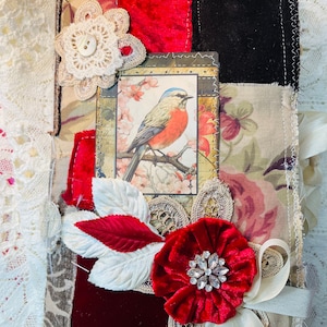 Junk Journal Vintage Journal Diary handmade  Book Mothers Day Notebook memory keeper  Gift for Her Birthday Mom gift Writing Sister Christma