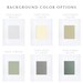 Background Color Sample Packet - Etsy