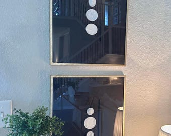 16x20 Black Framed Intaglios (Matted to 4x10)