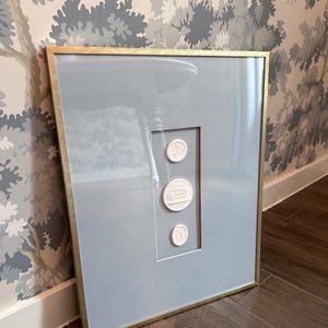 16x20 Framed Intaglios (Matted to 4x10)