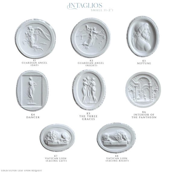 Plaster Intaglios | Small & Large Sizes