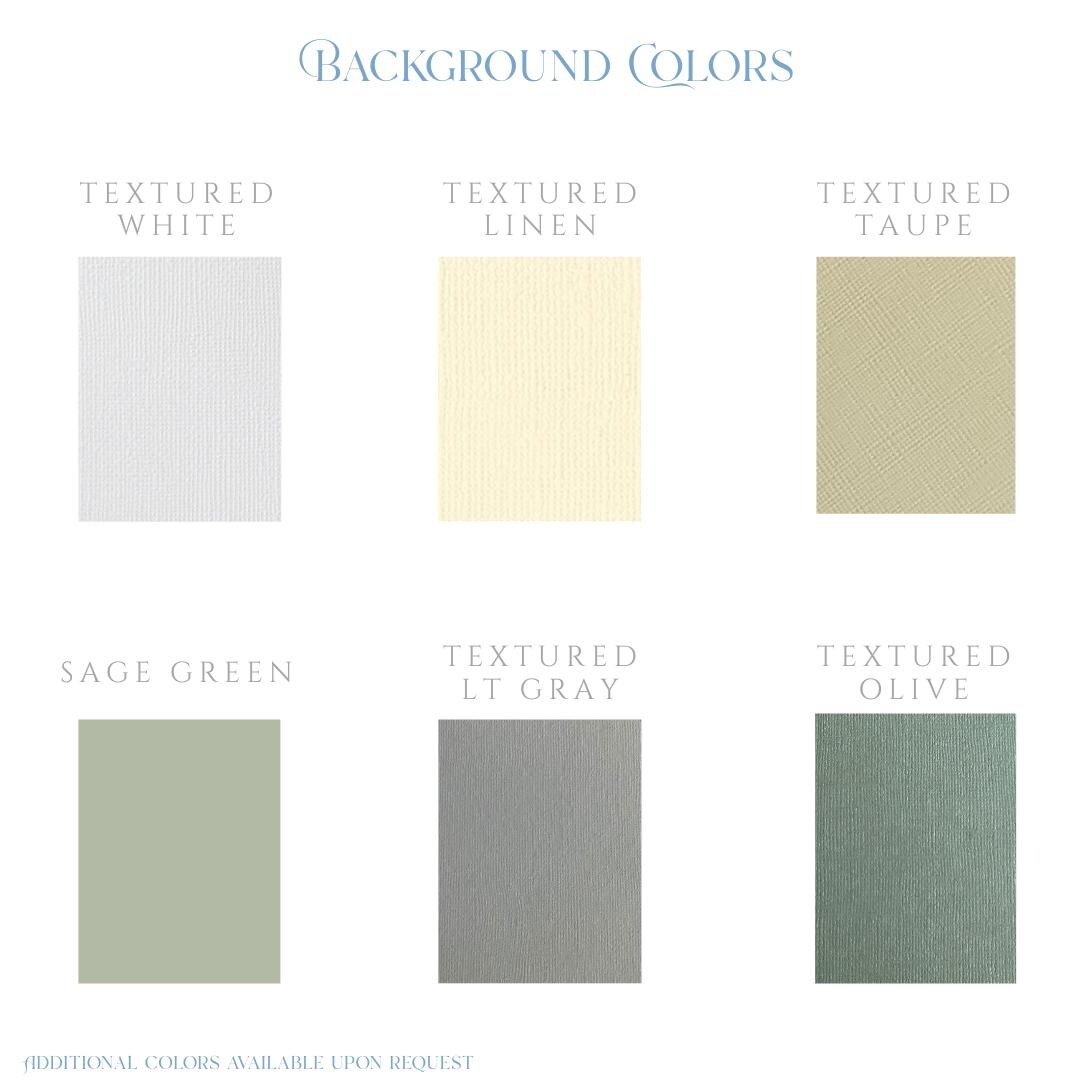 Background Color Sample Packet - Etsy
