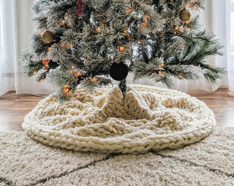 Knitted Tree Skirt Etsy