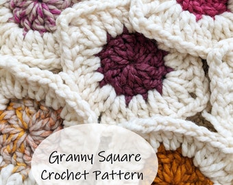 Anfänger Grandma Square Häkelanleitung