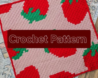 Berry Blanket C2C Crochet Pattern