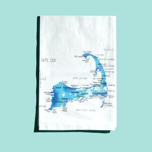 Torchon de cuisine carte des îles de Cape Cod