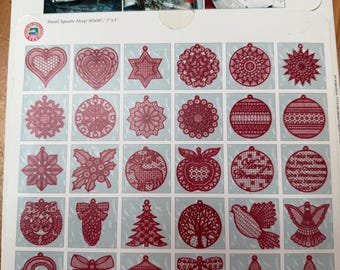 Husqvarna Christmas Lace 2 machine embroidery 30 designs USB Drive