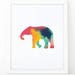 Elephant Print, Abstract Print, Printable Nursery, Zoo Animal, Abstract ...