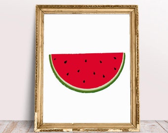 Watermelon, Watermelon Art Print, art print, Summer print, Summer art print, Summer vibes, watermelon print, ideal for watermelon lovers