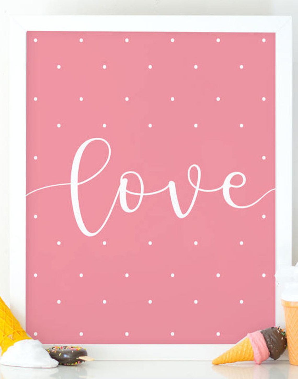 Love, Love Print, Cute Wall Art, Nursery Wall Art, Kids Room Decor ...