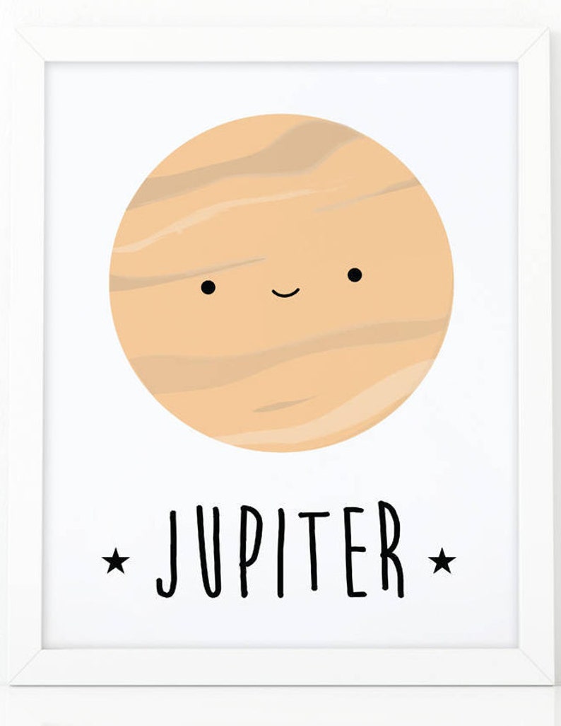 Jupiter print print Cute poster nursery Etsy