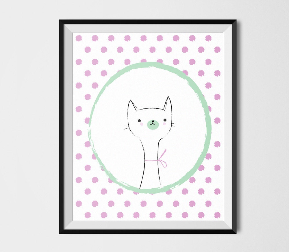 Cat Doodle Print Printable Art Doodle Art Doodles Line Etsy