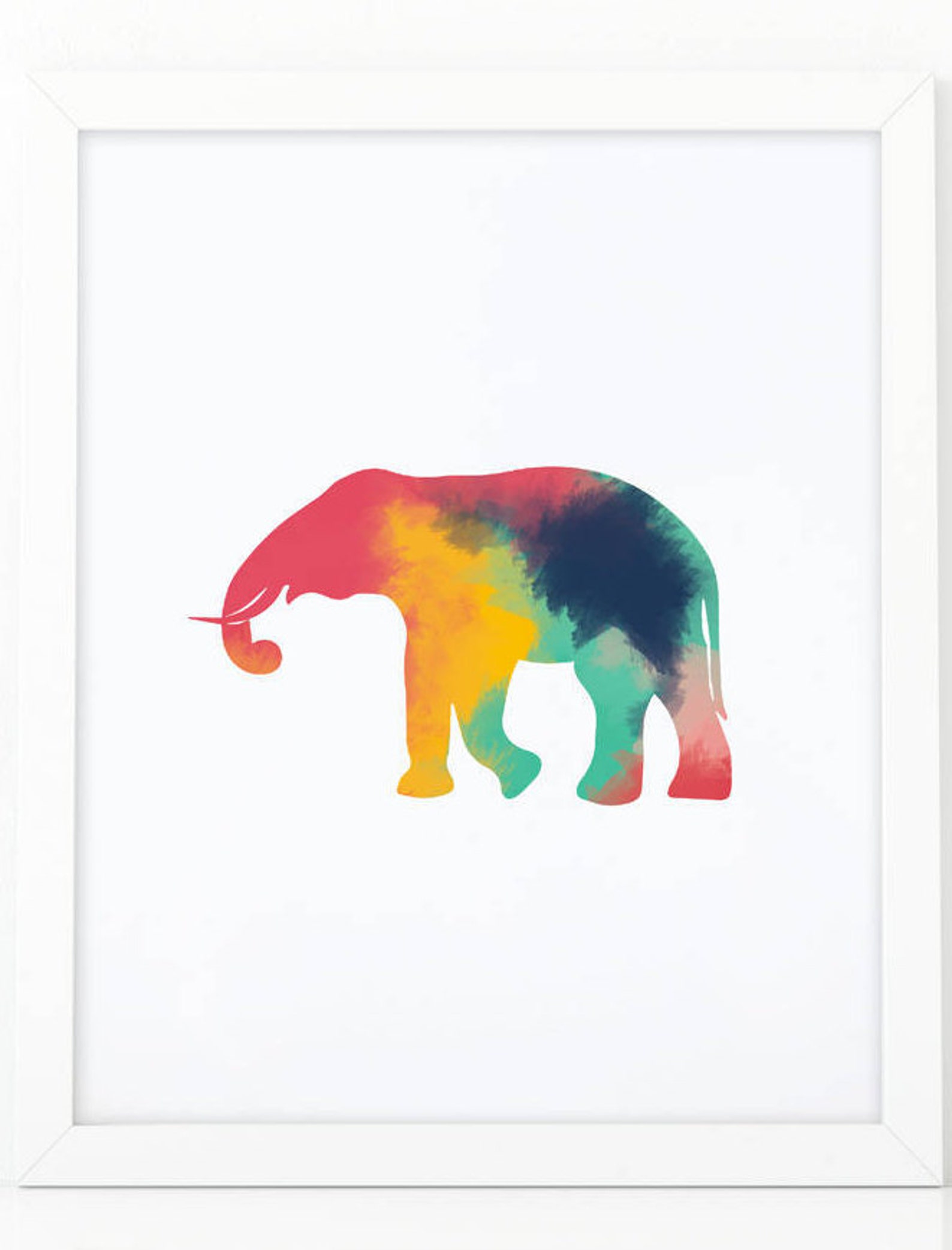 Elephant Print, Abstract Print, Printable Nursery, Zoo Animal, Abstract ...