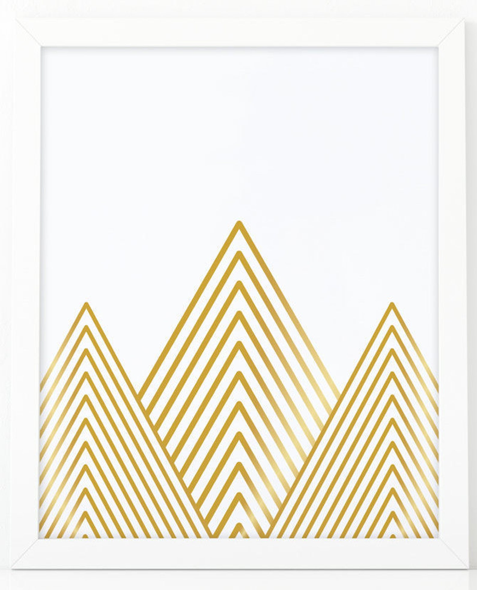 Geometric mountains Mountain Print Abstract wall art Kids | Etsy
