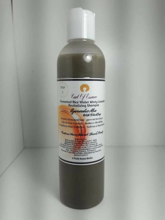 Minty Lavender Rice Water Shampoo Growth Shampoo Damaged Etsy