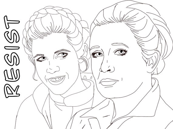 Free Free 91 Printable Princess Leia Coloring Pages SVG PNG EPS DXF File