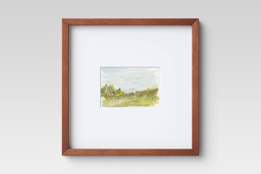 Original Watercolor Landscape Painting: 5x7 Abstract Artwork - Etsy