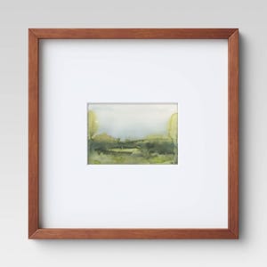 Nr. 345 | Original handgemalte abstrakte Aquarell Landschaft - 13x18 Original Aquarell Kunstwerk