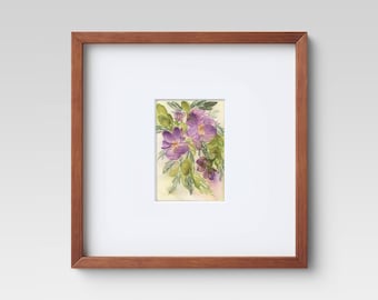 Original Hand Painted Floral Watercolor -  Joyful Blooms