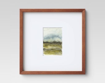 Original Hand Painted Abstract Watercolor Landscape - No. 213 - 5x7 Original Watercolor Artwork