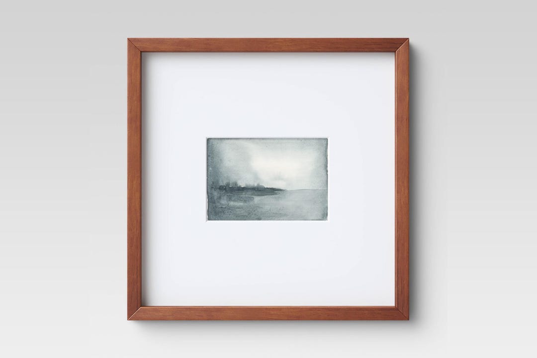 抽象水彩風景画：オリジナル5x7アート - Etsy 日本