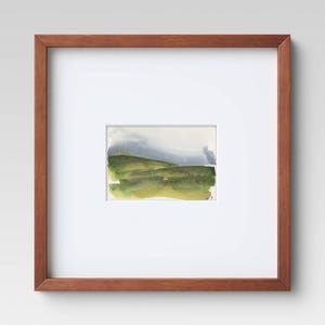 Nr. 323 | Original handgemalte abstrakte Aquarell Landschaft - 13x18 Original Aquarell Kunstwerk