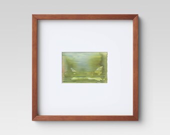 Original Abstract Watercolor Landscape Painting - 5x7