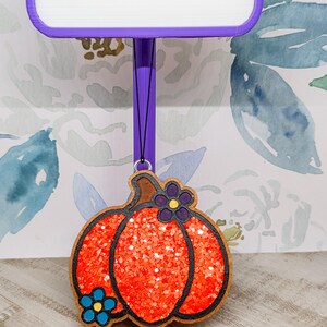 Floral Pumpkin Car Freshie