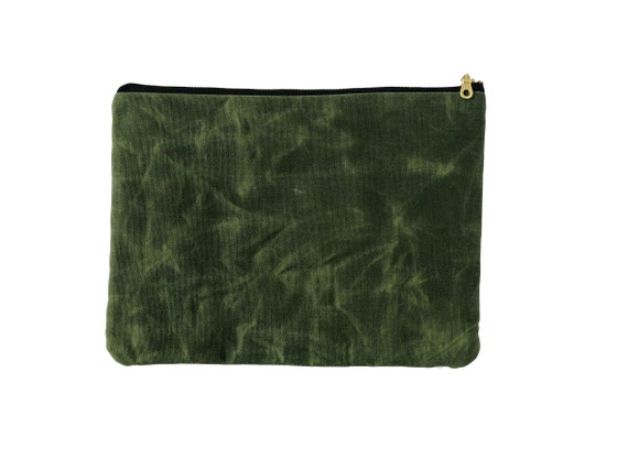 olive green clutch bag