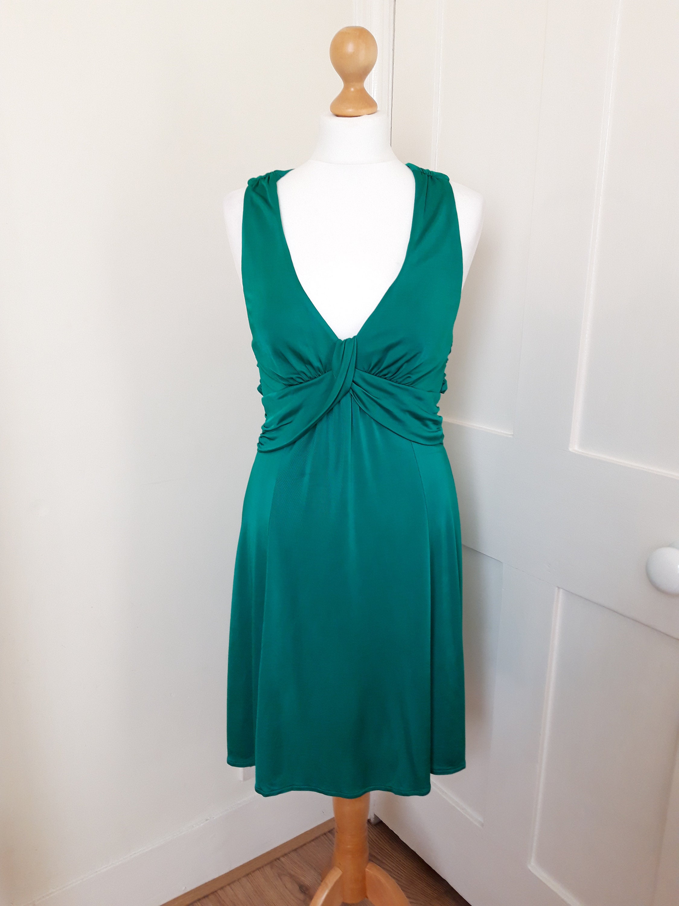 green emerald dress cocktail party