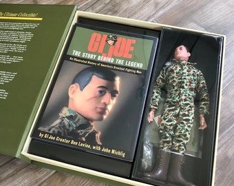 GI JOE Action Marine Masterpiece Edition The Action Figurine - Deluxe Book  and Original Reproduction 1964 GI Joe- Over 100 full-color photos