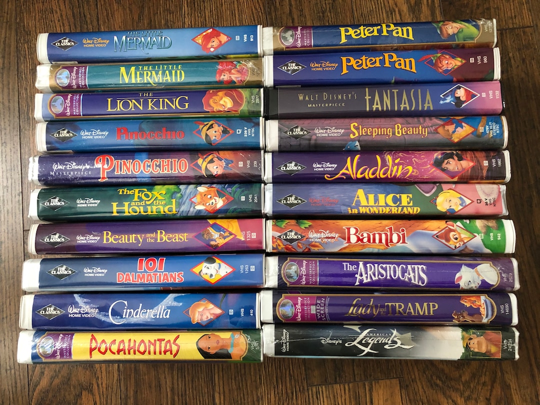 20 Disney Classics Collection of VHS Movies Extremely Rare Etsy Canada