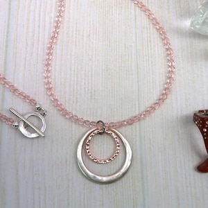 Rose Pink Beaded Glasses Chain, Rose Gold Eyeglass Holder, Eyeglasses Loop Necklace, Reading Glasses Holder for Her, Lanyard for Glasses