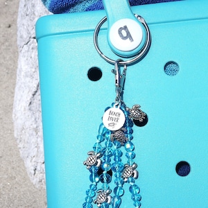 Strandälskare, Bogg Bag Charms Accessoarer, strandfödelsedagspresenter för kvinnor, strandtemapresenter till henne, strandväska för strandälskare, strandig