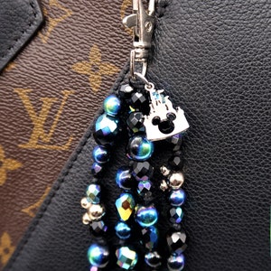 Disney Castle inspired Mickey Mouse Gifts, purse charm for handbag, zipper charms for women, pre teenage girl gifts, Christmas Gifts for Mom