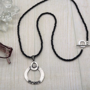 Silver Pendant Glasses Chain, Beaded Eyeglasses Holder, Eyeglass Loop Necklace Reading Glasses Holder Sunglasses Lanyard Eyewear Accessories