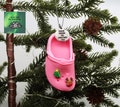 Crocin Around the Christmas Tree Ornament, Croc Christmas Gift for Teens, Christmas Gift For Crocs Lover, Mini Crocs Funny Ornament for Kids