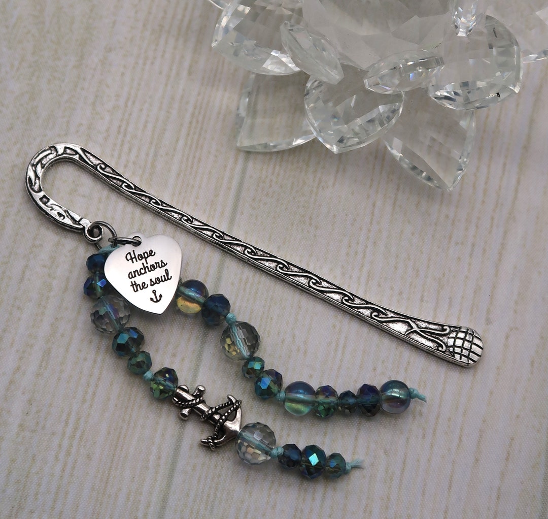 Hope Anchors the Soul, Nautical Bookish Bookmark for Women, Book Gift ...