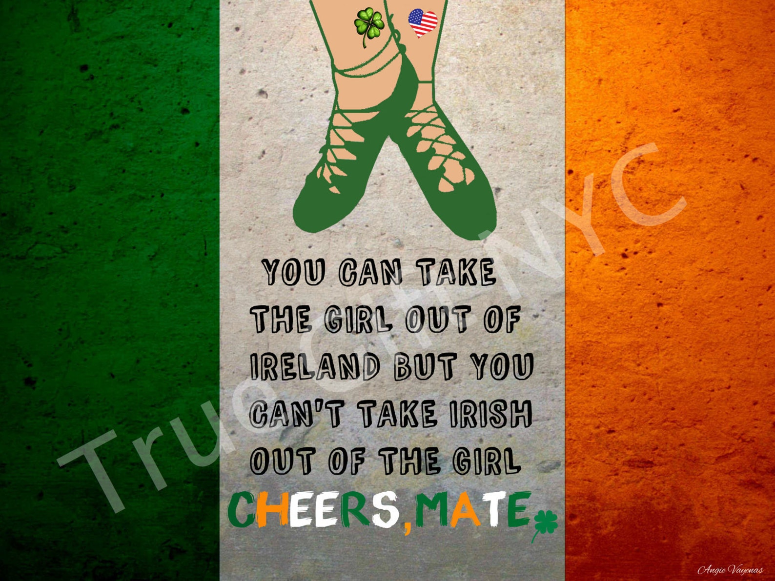 irish, saint patrick's day, cheers mate, ireland, lucky clover, shamrock, irish girl, dancing shoes, ballet shoes, st. patri