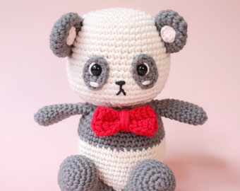 PATTERN Genji the Panda amigurumi crochet pattern