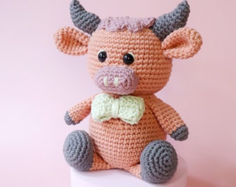 PATTERN Bernie the Buffalo amigurumi crochet pattern download