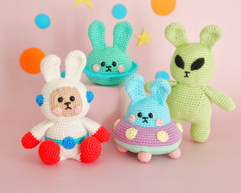 PATTERN Delta the Spaceship Bunny amigurumi crochet pattern image 9