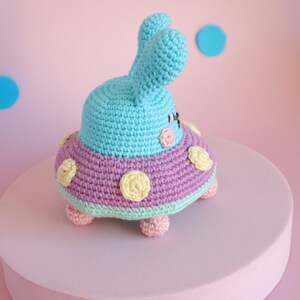 PATTERN Delta the Spaceship Bunny amigurumi crochet pattern image 6