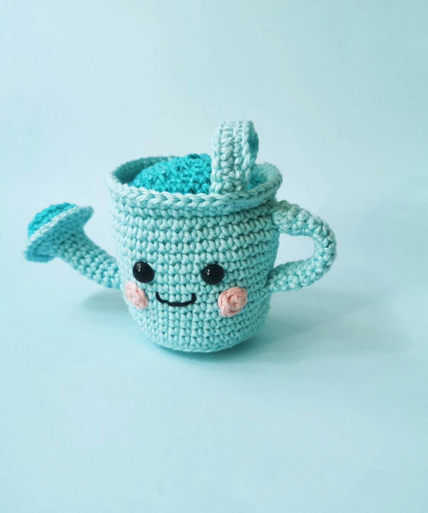 Willa the Watering Can crochet pattern amigurumi kawaii toy Etsy