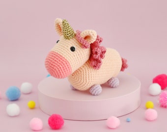 PATTERN Candi the Unicorn amigurumi crochet pattern